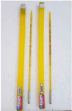 013 Thermometer 0-50°C, Div. 0.25°C without Certificate(Red/Blue)